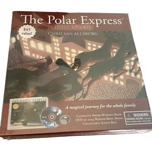The Polar Express Holiday Gift Set DVD Book Bell New Sealed